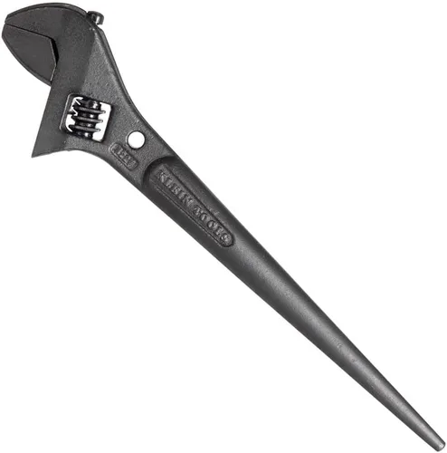 Miniatura 11 de Klein Tools 3227 Llave Ajustable Extra Ancha, Llave de Construcción Spud para Tuercas y Pernos de hasta 1-7/16 Pulgadas, 10 Pulgadas, con Orificio