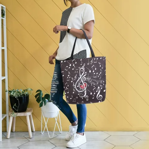 Miniatura 2 de Bolsa de comestibles de lona de cereza japonesa Bolso de libro casual de hombro