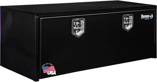 Miniatura 20 de Buyers Products 1703349 - Caja de acero negro para debajo de la carrocería con pestillo de mango en T, 14 x 12 x 18 pulgadas, caja de herramientas