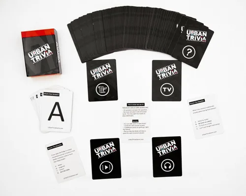 Miniatura 7 de Urban Trivia Game - ¡Juego de cartas para la cultura! TV, películas, música, deportes y experiencias de la comunidad afroamericana. Ideal
