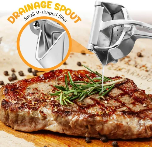 Miniatura 6 de Extractor de jugo de frutas frescas, exprimidor de mano 2026, exprimidor de limón, prensa manual con agarre ergonómico para una extracción eficiente