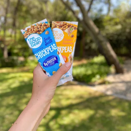 Miniatura 4 de The Good Bean Crunchy Garbanzos – Paquete variado – Paquete de 1.4 onzas – Sriracha dulce, sal marina y granos clásicos de garbanzos tostados