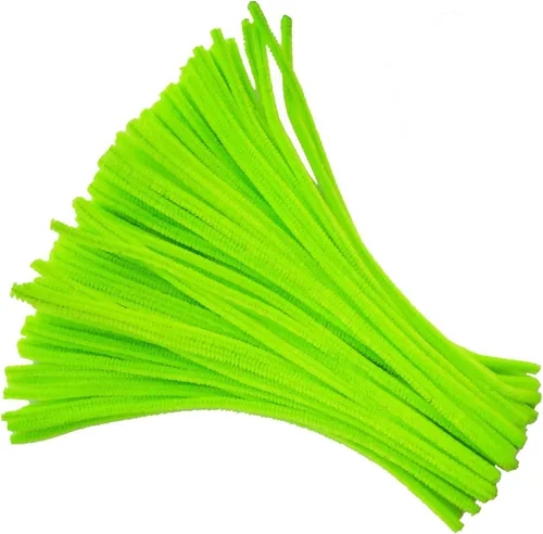 Miniatura 6 de 100 piezas de tallos de felpilla mullidos limpiapipas para artes y manualidades (amarillo)