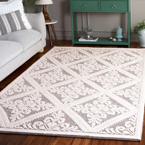 Miniatura 10 de SAFAVIEH Vermont Collection - Alfombra decorativa de 2 pies 3 pulgadas x 4 pies, color marfil, lana hecha a mano, ideal para zonas de alto tráfico