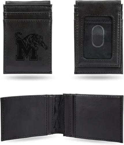 Miniatura 79 de Cartera de bolsillo frontal grabada con láser NCAA - Compacta/Cómoda/Delgada