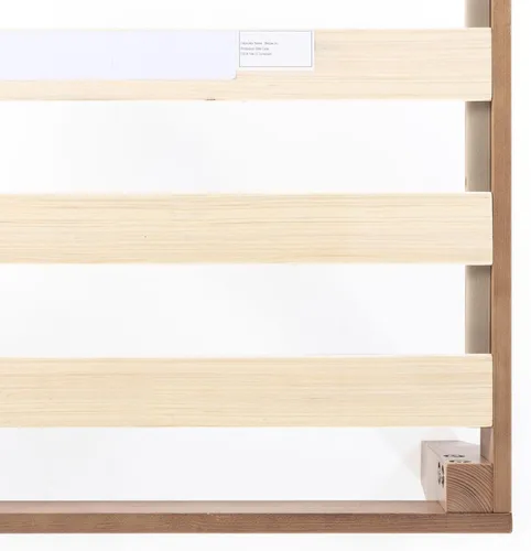 Miniatura 6 de Mellow Naturalista Classic - Cama de plataforma de madera maciza de 12 pulgadas con listones de madera, no necesita somier, fácil montaje
