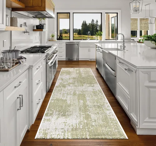 Miniatura 126 de Keen Home Design Alfombra de pasillo para exteriores, 26 x 119 pulgadas, lavable para interiores y exteriores, para patio, cocina, balcón, playa