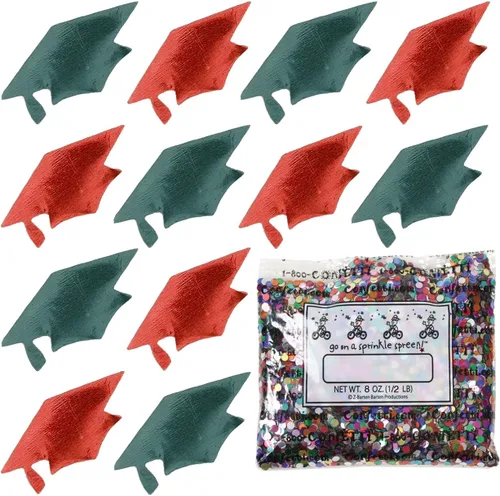 Miniatura 72 de Confetti Grad Cap Negro, Azul Marino Combo - 2 bolsas de media onza (1 oz)