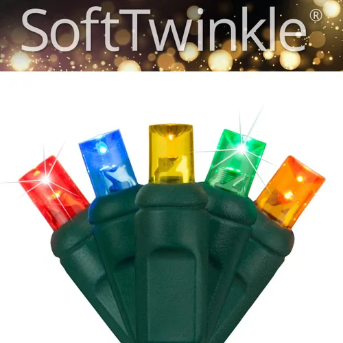 Miniatura 6 de SoftTwinkle Luces de Navidad de Centelleo Lento, Luces de Cadena de Centelleo Suave Luces de Navidad Pulsantes (50 Luces, 17 Pies, Blanco Cálido)
