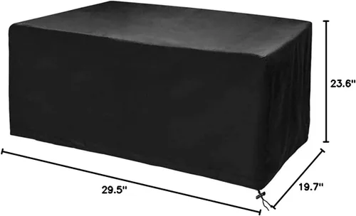 Miniatura 7 de Fundas para muebles de patio al aire libre, impermeable, rectangular, material de poliéster Oxford, resistente al viento, anti-UV, duradero