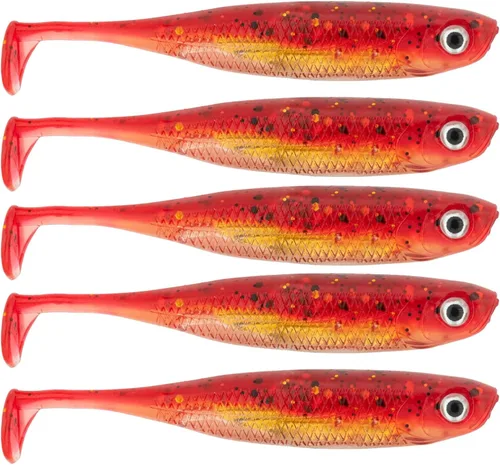 Miniatura 13 de QualyQualy Cebo de plástico suave Swimbait Paddle Tail Shad Lure Soft Bass Shad Bait Shad Minnow Paddle Tail Cebo de natación para Bass Trucha 2#
