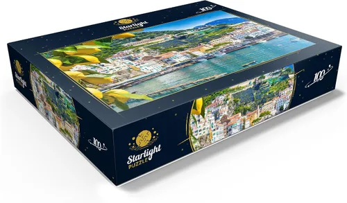 Miniatura 3 de MyPuzzle Vista panorámica del hermoso Amalfi en colinas que conducen a la costa, Campania, Italia - Rompecabezas de 100 piezas premium para adultos