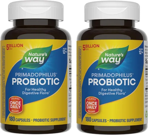 Nature's Way Primadophilus Original, 5 mil millones de UFC, 180 cápsulas (paquete de 2)