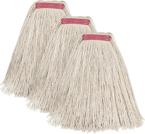 Miniatura 15 de Matthew Cleaning - Paquete de 3 trapeadores de algodón de 16 onzas, cuerda abierta de algodón, recambios de cuerda resistente, mezcla universal