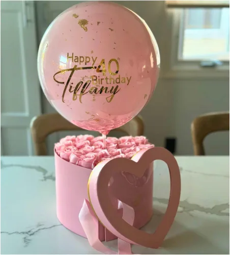 Miniatura 5 de UNIKPACKAGING Caja de Flores en Forma de Corazón de Calidad Premium, Cajas de Regalo para Arreglos Florales y Regalos de Lujo, con Tapas, Tamaño Rosa