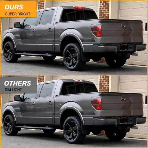 Miniatura 3 de R&F Auto Lente ahumada LED de tercera luz de freno de repuesto para F150 (2009-2014) F-150 Rapt0r 09-14 Luces de carga de techo Lámpara de freno