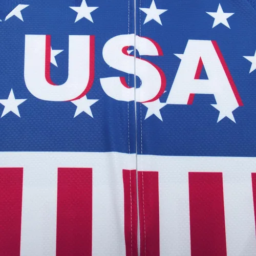 Miniatura 6 de Lo.gas Camiseta de ciclismo de Estados Unidos para hombre, manga corta, camisetas de ciclismo con bandera americana, ropa de bicicleta de carretera