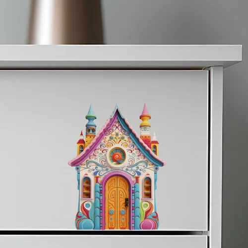 Miniatura 6 de Bright Toy House - Adhesivo de pared para puerta de hadas