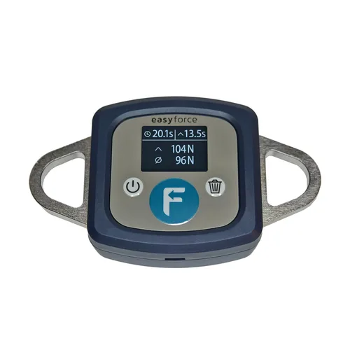 EasyForce® Dinamómetro digital de rendimiento | Capacidad máxima de fuerza 661.4 lbs (2942 N) | para entrenadores de fuerza, fisioterapeutas y