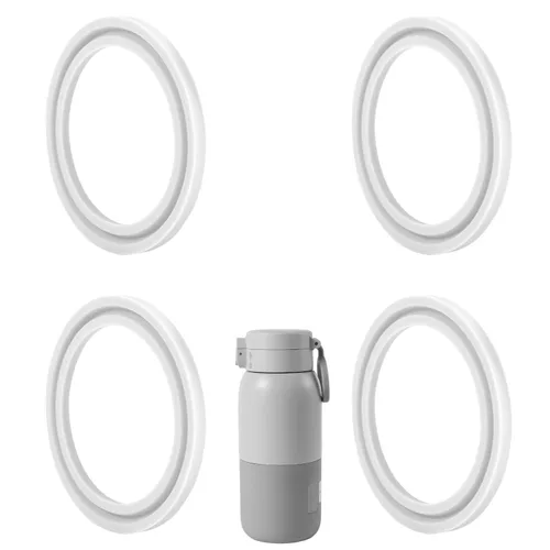 4 anillos de sellado para calentador de botellas portátil BOLOLOLO, anillo de tapa de silicona de alta calidad, piezas de repuesto sin BPA,