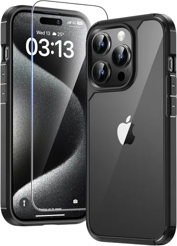 Miniatura 87 de TAURI Funda magnética 2 en 1 transparente para iPhone 14 Pro, compatible con Magsafe [no amarillenta] con protector de pantalla, protección de grado