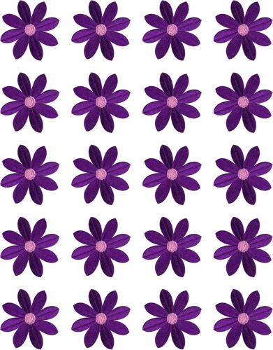 Miniatura 14 de 20 piezas de 2.7 pulgadas de margaritas grandes para planchar, apliques florales bordados para ropa, cortina, almohada, manta, adornos, zapatos