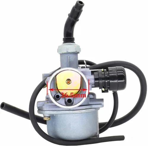 Miniatura 3 de Carburador PZ19 y filtro de aire de 1.378 in de repuesto para motocicleta de 50 cc, 70 cc, 80 cc, 90 cc, 110 cc, 125 cc, ATV Dirt Pit Bike Taotao