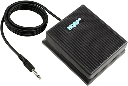 Miniatura 9 de HQRP Pedal Sustain para teclado, cable de 6.5 pies, enchufe universal de 1/4 pulgadas, interruptor de polaridad, compatible con pianos digitales