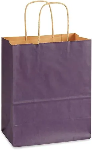 Brilliant Bag Co- Bolsas de compras de colores de estraza – Paquete de 50 – Papel Kraft fuerte – Reciclables por Brilliant Bag Co- Pequeñas bolsas