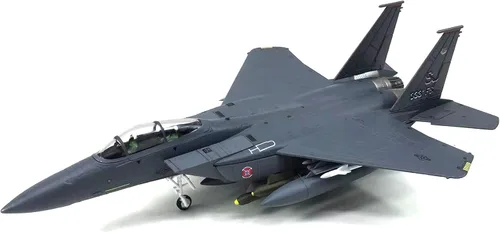 Miniatura 6 de TECKEEN Escala 1/100 F-15E Strike Eagle Model Plane Diecast para colección