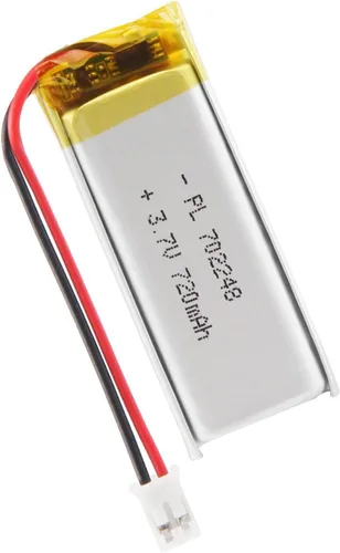 Miniatura 26 de 652030 Batería Lipo de 3.7V 350mAh 652030 Cargable Paquete de Batería de Polímero de Litio con Conector JST PH2.0mm para Dispositivo Electrónico