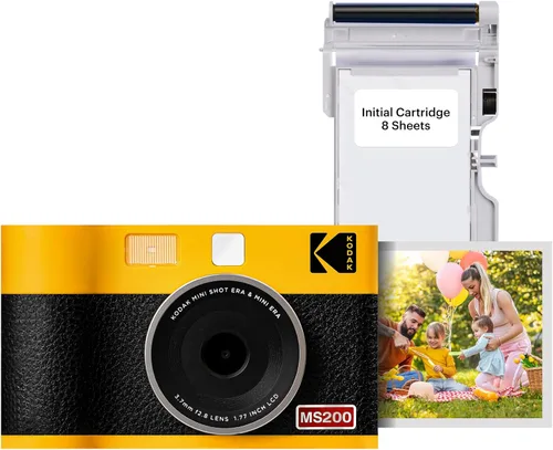 Miniatura 12 de KODAK Mini Shot 2 ERA 4PASS - Cámara instantánea y impresora fotográfica 2 en 1 (Amarillo, Cámara + 8 hojas iniciales + 60 hojas)