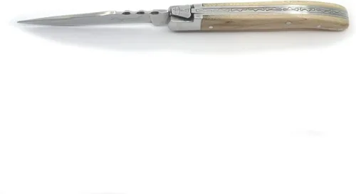 Miniatura 3 de TopKnife Laguiole - Cuchillo plegable multiusos de 7-5/8 pulgadas, mango de madera de arce, buena opción como cuchillo personal para carne, caja