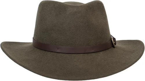 Miniatura 13 de Melbourne - Sombrero de fieltro de lana para mujeres/hombres, sombrero de vaquero con lágrima aplastable, sombrero de invierno y otoño Sombrero