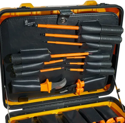 Miniatura 7 de Klein Tools 33527 Kit de herramientas aisladas de uso general, 1000 voltios, viene en estuche personalizado con cerradura de 3 paletas, 22 piezas