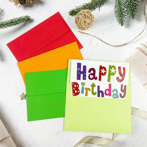 Miniatura 5 de Paquete de 50 sobres de 4 x 6 pulgadas para invitación, sobres A6 autosellantes para tarjetas, fotos, bodas, cumpleaños, fiestas, baby shower