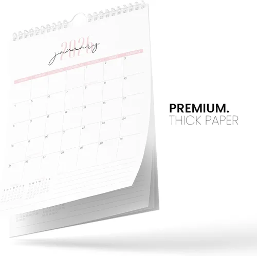 Miniatura 5 de Karto Calendario de pared 2025-2026 – Vertical de 8.5 x 11 pulgadas, de julio de 2025 a diciembre de 2026 – Aumenta tu productividad y fácil