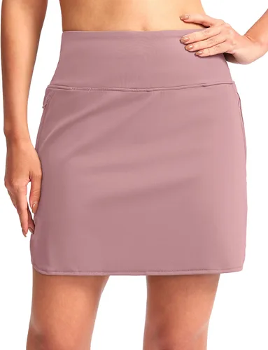 G Gradual Falda de tenis de cintura alta, falda de golf, bolsillos con cremallera, falda pantalón atlética para mujer, para correr, entrenamiento