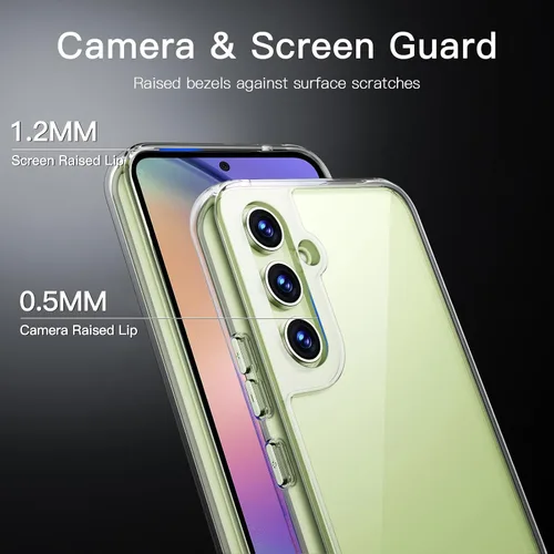 Miniatura 5 de JETech Funda para Samsung Galaxy A54 5G de 6.4 pulgadas, no amarillenta a prueba de golpes, funda protectora para teléfono, parte trasera