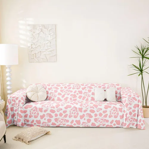 Miniatura 33 de Erosebridal Funda protectora para sofá, diseño de vaca lechera, diseño de vaca verde manzana, funda acolchada para sofá de animales occidentales