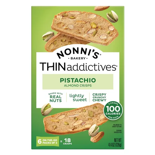 Miniatura 8 de Nonni's Pistachio Almond Thins (18 galletas - 6 paquetes de 3)