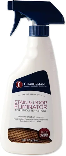 Guardsman 462600 Eliminador de manchas y olores para tela, elimina manchas, grasa, vino tinto, manchas de mascotas, espray de 16 onzas