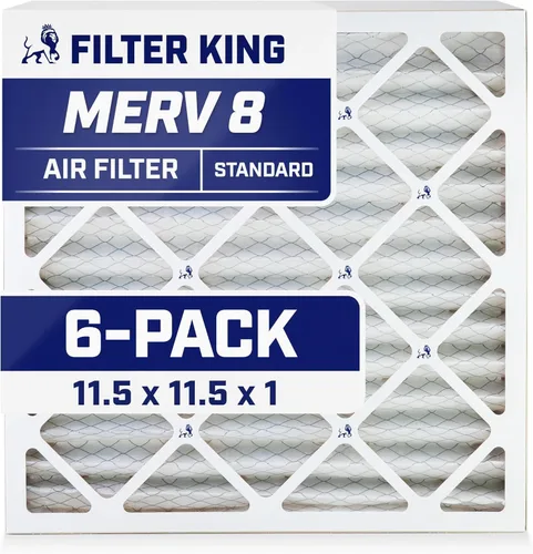 Miniatura 129 de Filter King Filtro de aire 6x12.25x1 Paquete de 6 Filtros plisados MERV 8 HVAC para horno A/C HECHO EN EE. UU. Tamaño real: 6 x 12.25 x .75