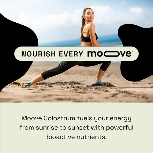 Miniatura 3 de MOOVE Polvo de calostro bovino sin sabor, vacas holandesas alimentadas con pasto, apoyo inmunológico e intestinal, proteína natural, superalimento