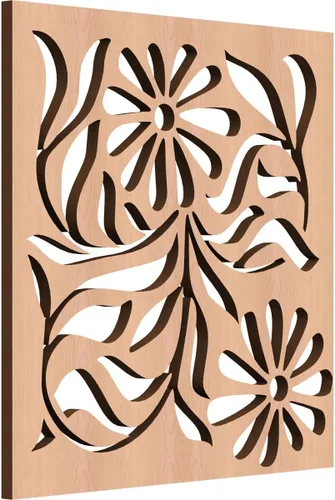 Miniatura 32 de Barryton - Paneles decorativos de madera con calado, extra pequeños, 7 3/8 pulgadas de ancho x 7 3/8 pulgadas de alto x 1/4 pulgadas de alto, roble