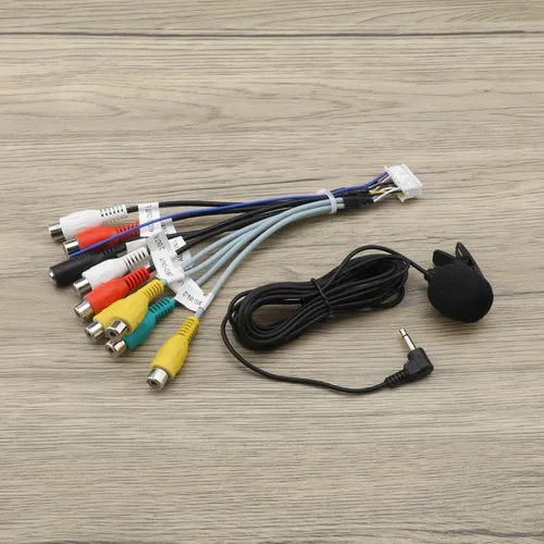Miniatura 7 de Arnés de cableado RCA de 20 pines RCA Cable adaptador RCA estéreo de salida RCA Cable de extensión de cable de extensión Accesorios de coche