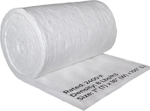 Miniatura 8 de Simond Store Manta aislante de fibra de cerámica, densidad 8# 2400F, 1 x 24 x 32 pulgadas, aislamiento de alta temperatura para estufa de madera