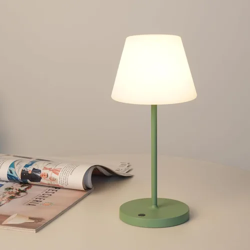 Miniatura 14 de WEILAILUX Lámpara de mesa para exteriores operada por batería, impermeable, lámpara de mesa inalámbrica recargable de 4000mAh, lámpara de escritorio