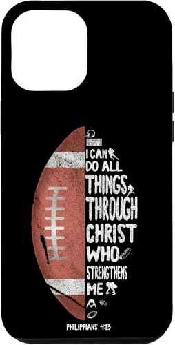 Miniatura 25 de iPhone 13 I can do all things through Christ Philippians 4:13 - Funda de fútbol