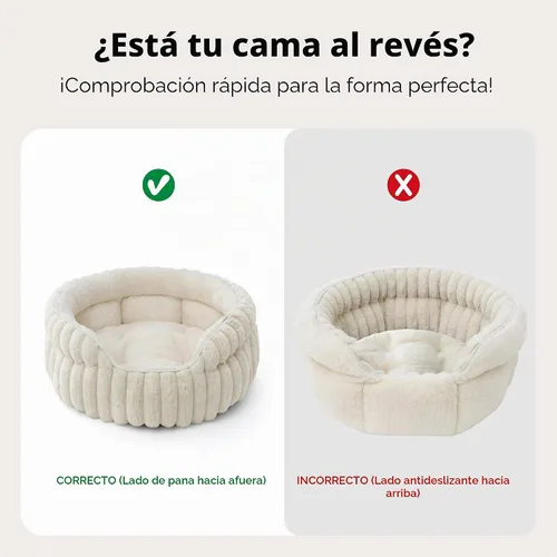Miniatura 7 de Bedsure ComfyFleece™ - Cama para gatos, lavable y redonda para mascotas para gatos de interior, cama de pana súper suave con parte inferior